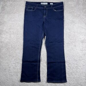BKE Denim Dakota Jeans Womens Size 34L Blue Denim‎ Dark Wash Designer Buckle